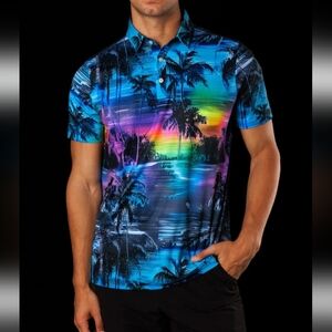 Sunday Swagger Golf Polo Maui Mirage